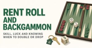 Morgan Business Sales Blog Post Feature Image - Rent Roll and Backgammon